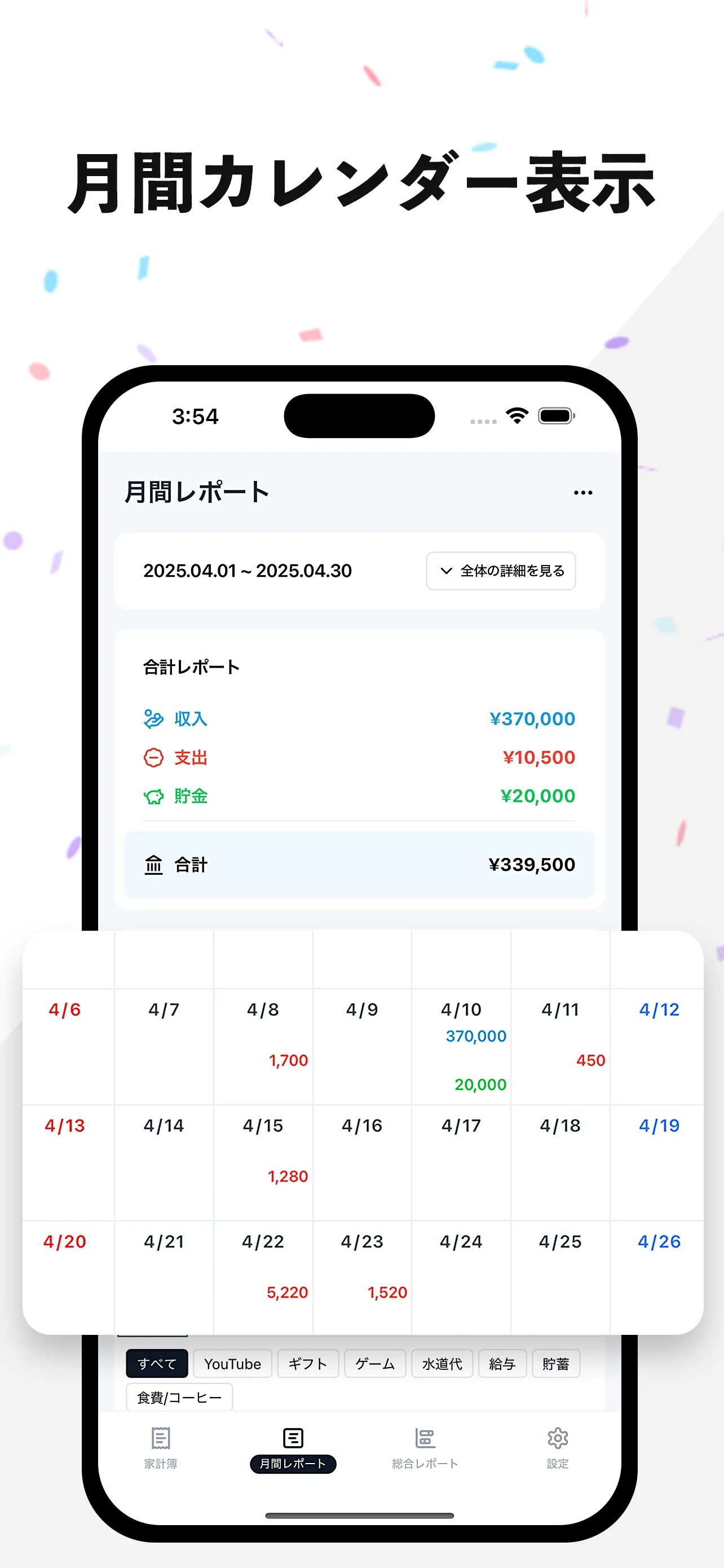 カテゴリー別支出統計