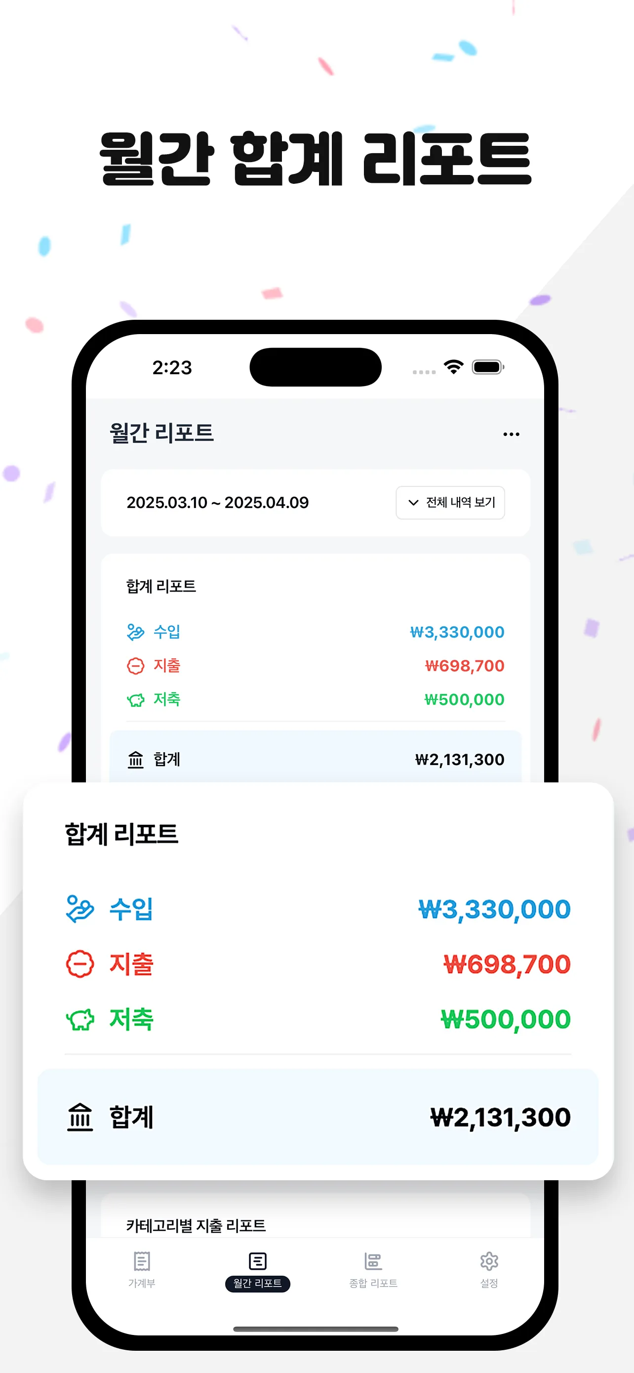 소비 패턴 분석 차트